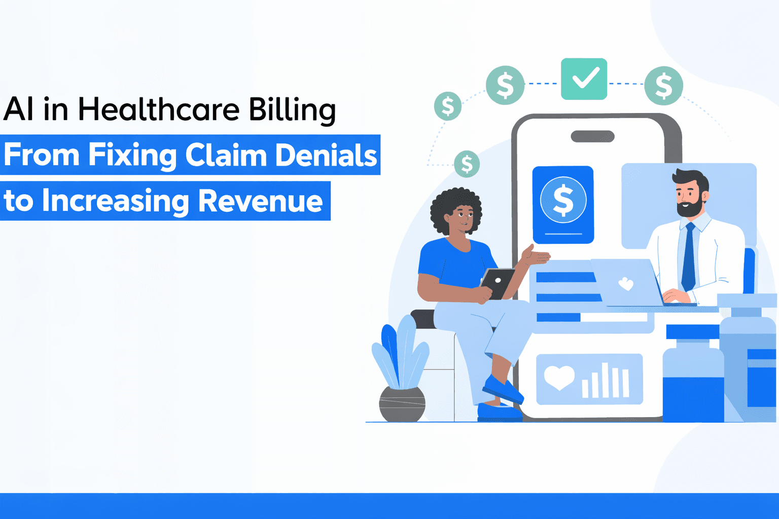 Healthcare billing professionals using AI to reduce claim denials and improve revenue